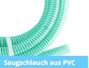 Grüner Saugschlauch aus PVC